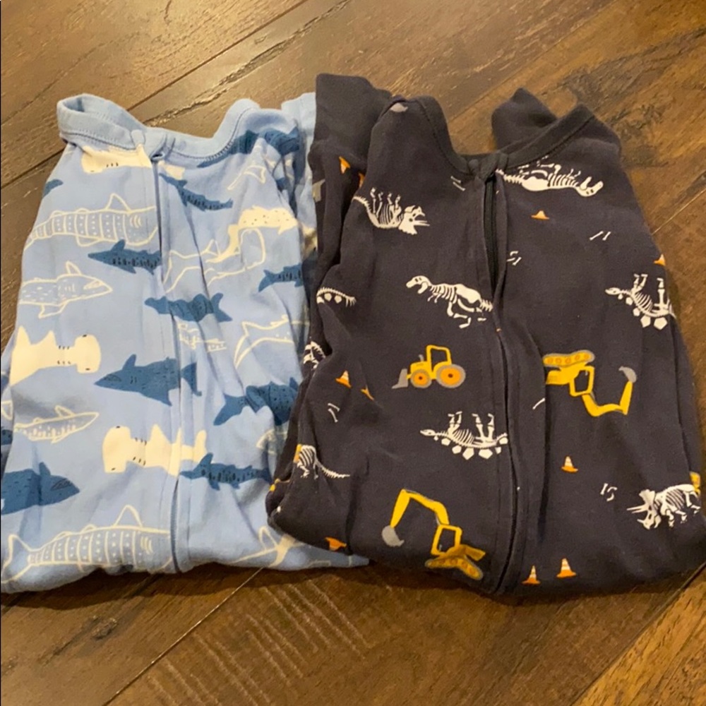 Footed sleep onesies